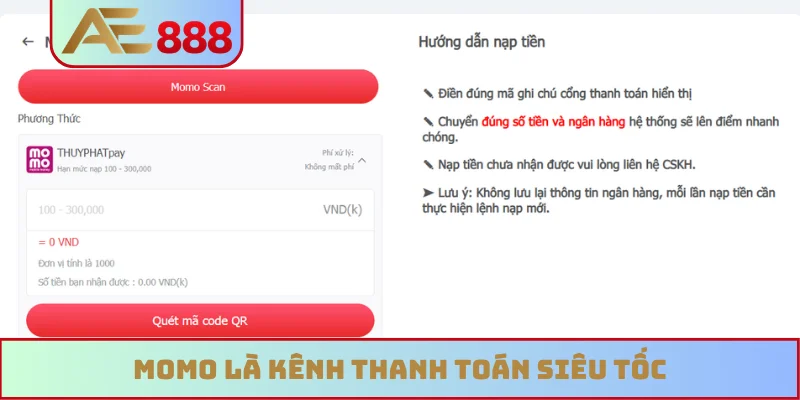 Momo là kênh thanh toán siêu tốc Momo là kênh thanh toán siêu tốc